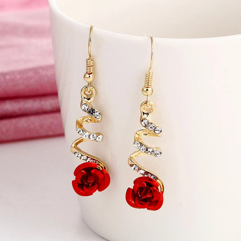 Nouvelles boucles d'oreilles pendantes asymétriques en forme de fleur coréenne pour femmes Longues avec pompon papillon, perle d'imitation, chat, pour fête, bijoux