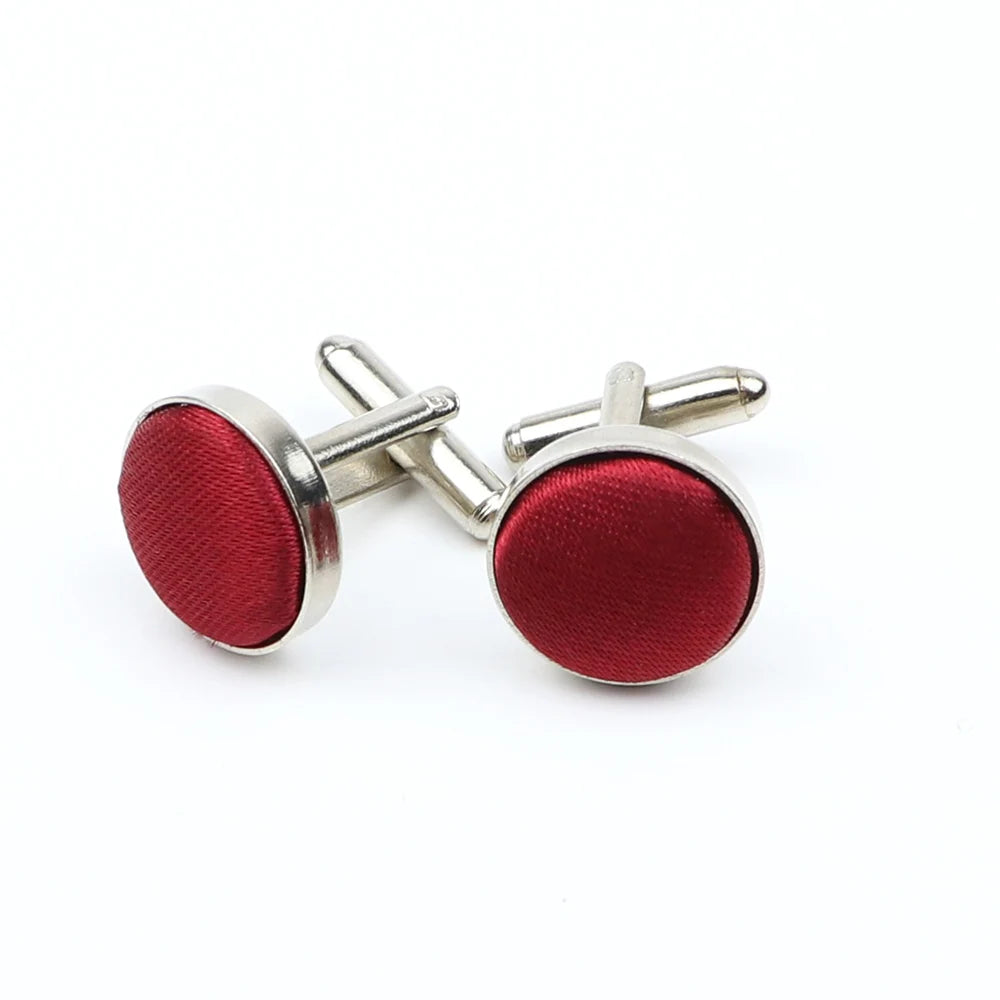 Boutons de manchette design à pois de haute qualité pour hommes, noir, rouge, mode, accessoires de chemise, ronds, neufs, bijoux, cadeau, vente en gros
