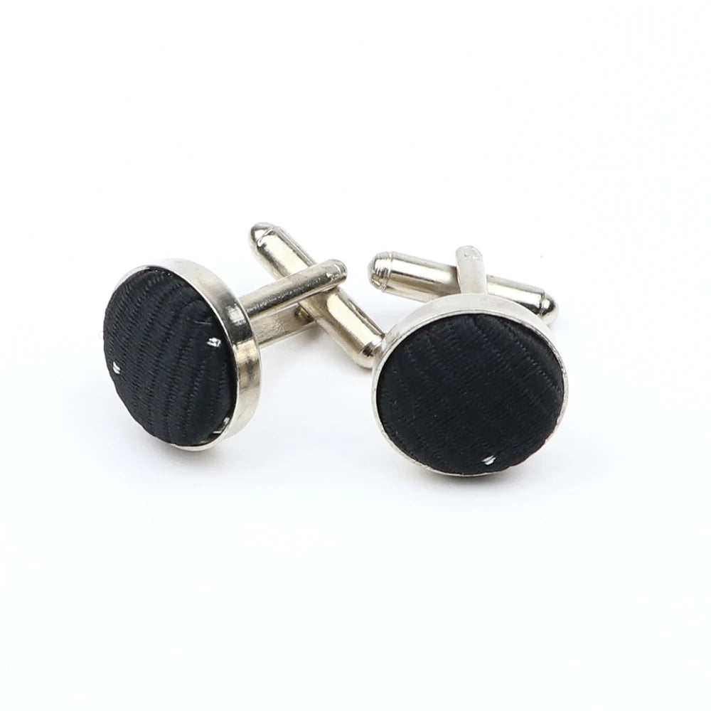 Boutons de manchette design à pois de haute qualité pour hommes, noir, rouge, mode, accessoires de chemise, ronds, neufs, bijoux, cadeau, vente en gros