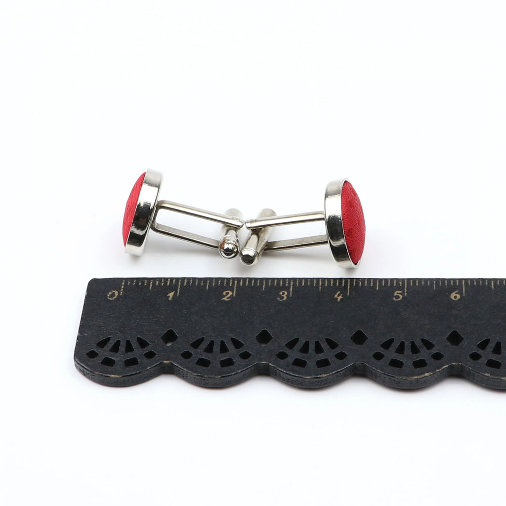 Boutons de manchette design à pois de haute qualité pour hommes, noir, rouge, mode, accessoires de chemise, ronds, neufs, bijoux, cadeau, vente en gros