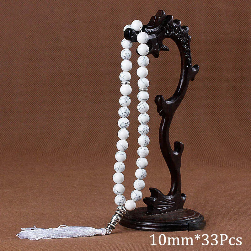 Islamic Tasbih Muslim Rosary Beads 33 Prayer Rosary For Men Bracelet For Men Accessory Natural Stone Agates Handmade Turkey