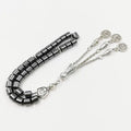 Natural Hematite Tasbih Ramadan special price For Muslim 33 prayer beads Islamic Rosary gift pocket Misbaha Eid accessories