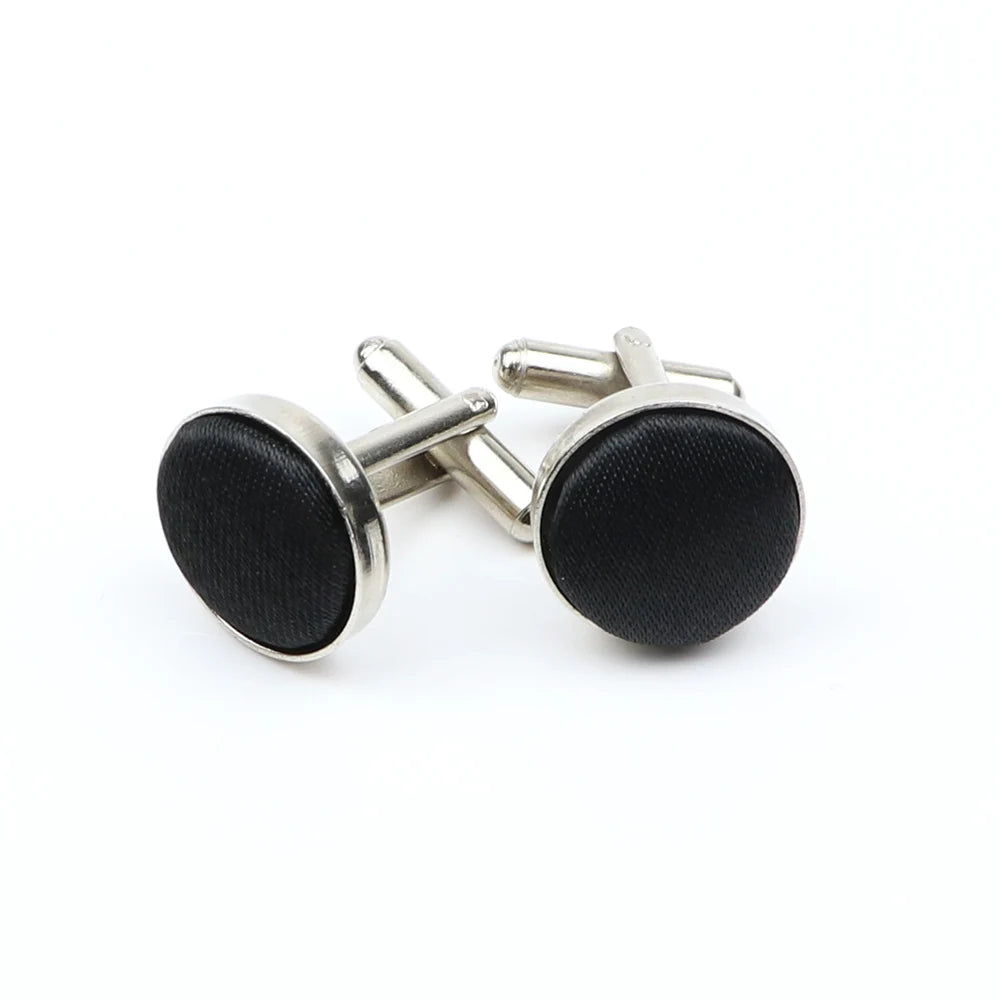 Boutons de manchette design à pois de haute qualité pour hommes, noir, rouge, mode, accessoires de chemise, ronds, neufs, bijoux, cadeau, vente en gros
