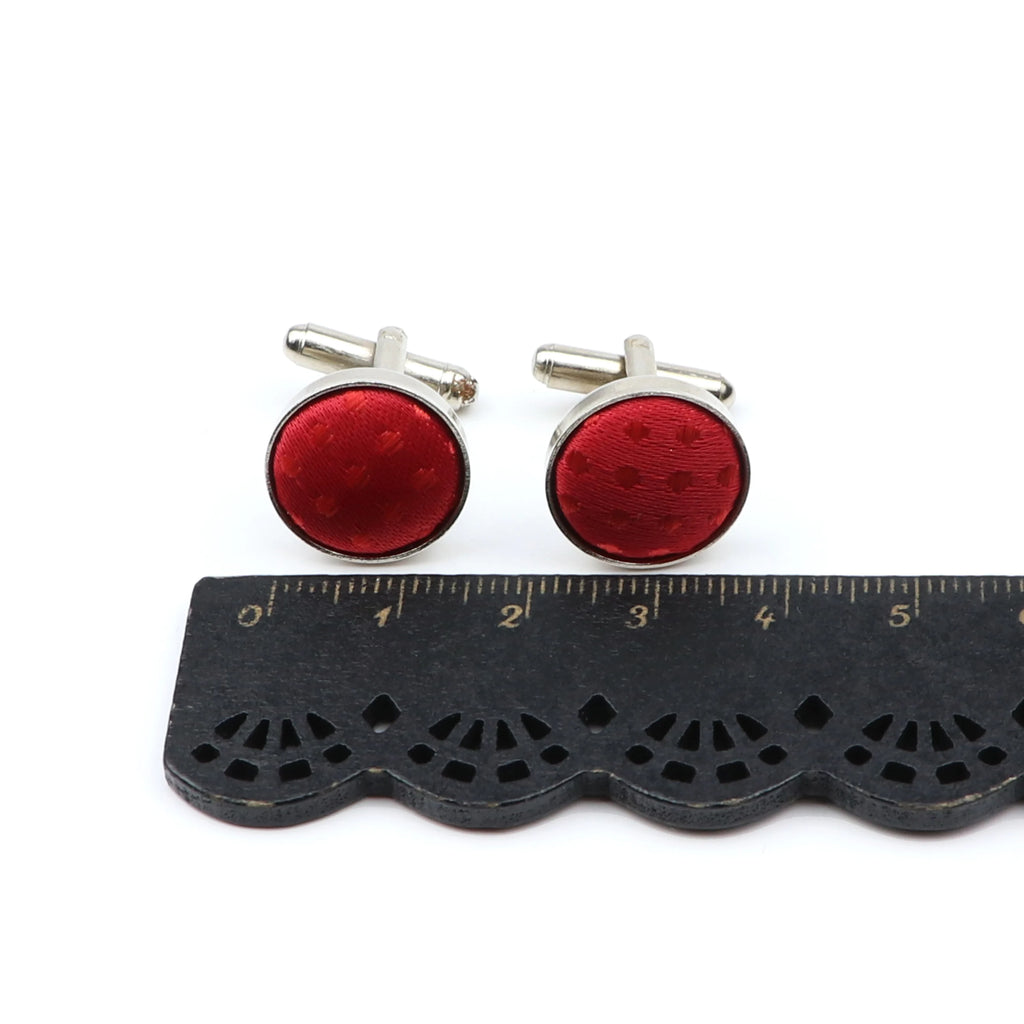 Boutons de manchette design à pois de haute qualité pour hommes, noir, rouge, mode, accessoires de chemise, ronds, neufs, bijoux, cadeau, vente en gros