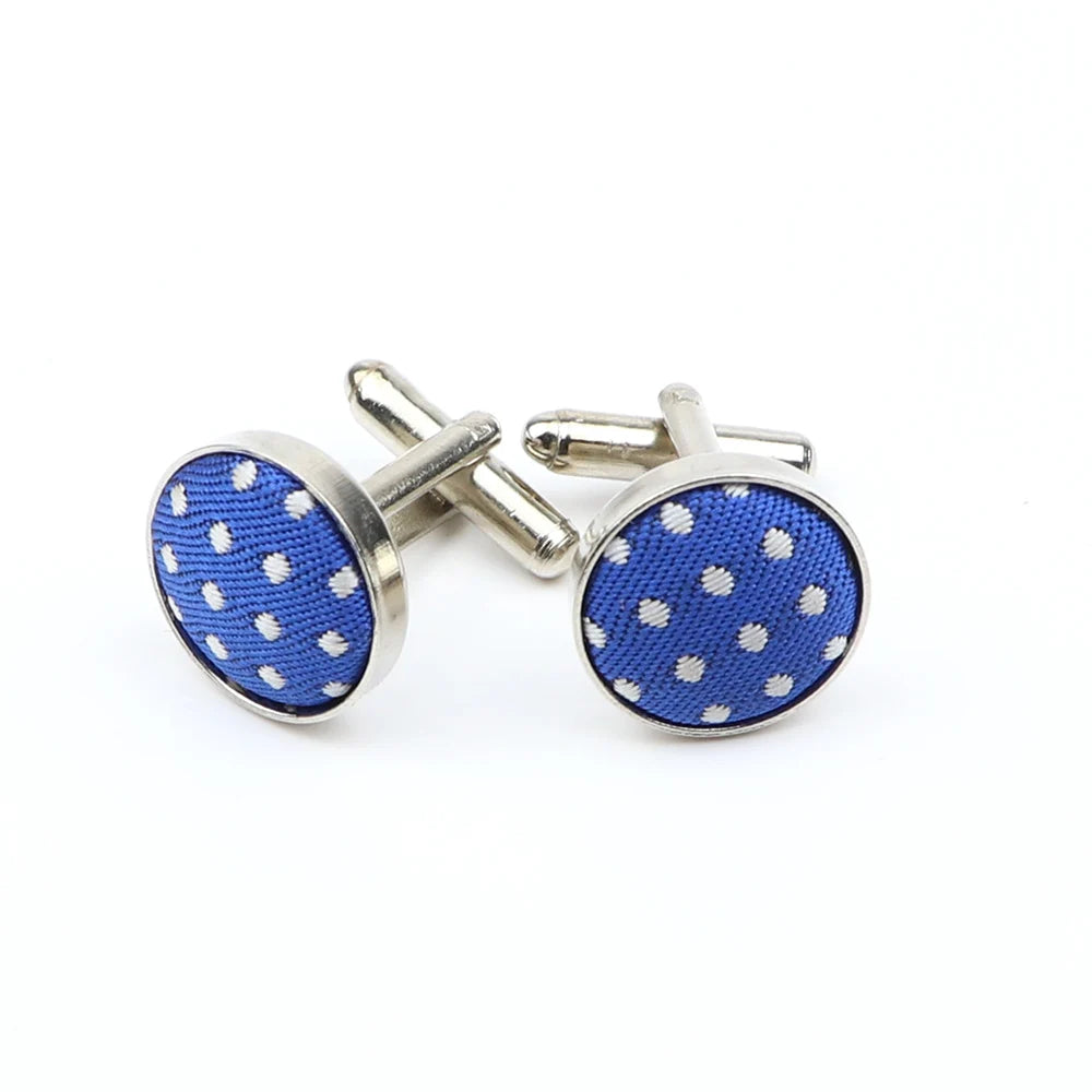 Boutons de manchette design à pois de haute qualité pour hommes, noir, rouge, mode, accessoires de chemise, ronds, neufs, bijoux, cadeau, vente en gros