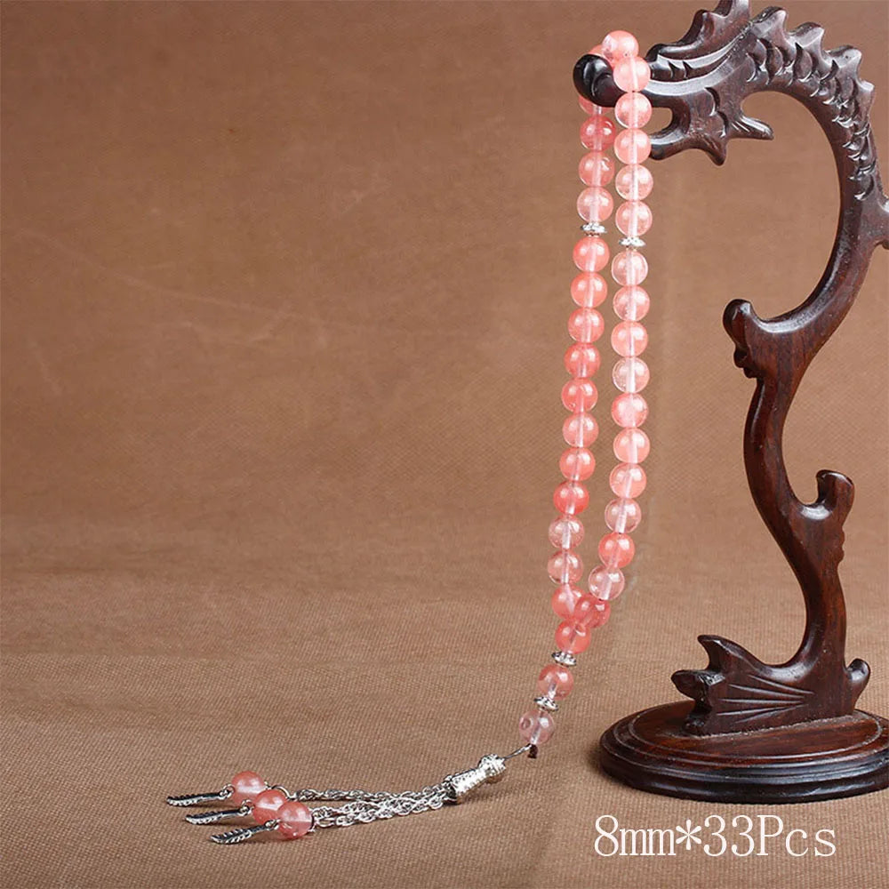Islamic Tasbih Muslim Rosary Beads 33 Prayer Rosary For Men Bracelet For Men Accessory Natural Stone Agates Handmade Turkey