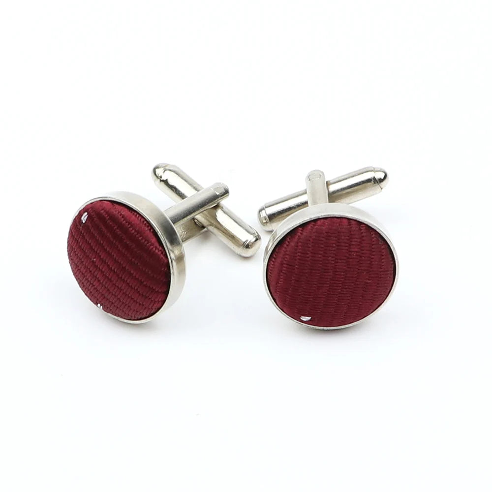 Boutons de manchette design à pois de haute qualité pour hommes, noir, rouge, mode, accessoires de chemise, ronds, neufs, bijoux, cadeau, vente en gros