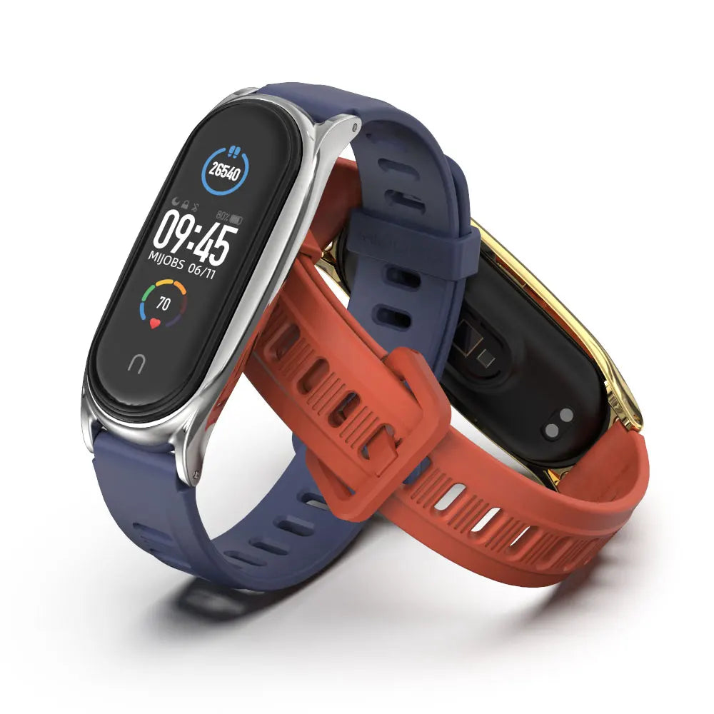حزام لسوار شاومي مي باند 10 9 8 7 6 5 العالمي الذكي، سوار للمعصم NFC Miband 9 Band ملحقات