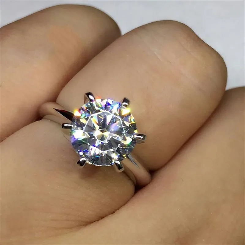 Solitaire 1,5 carat diamant de laboratoire bague en or 24K originale en argent sterling 925, bagues de fiançailles et de mariage pour femmes, bijoux de mariée