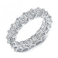 choucong Ensembles de 3 bagues de déclaration en argent sterling 925, taille princesse AAAAA cz, bagues de fiançailles et de mariage pour femmes