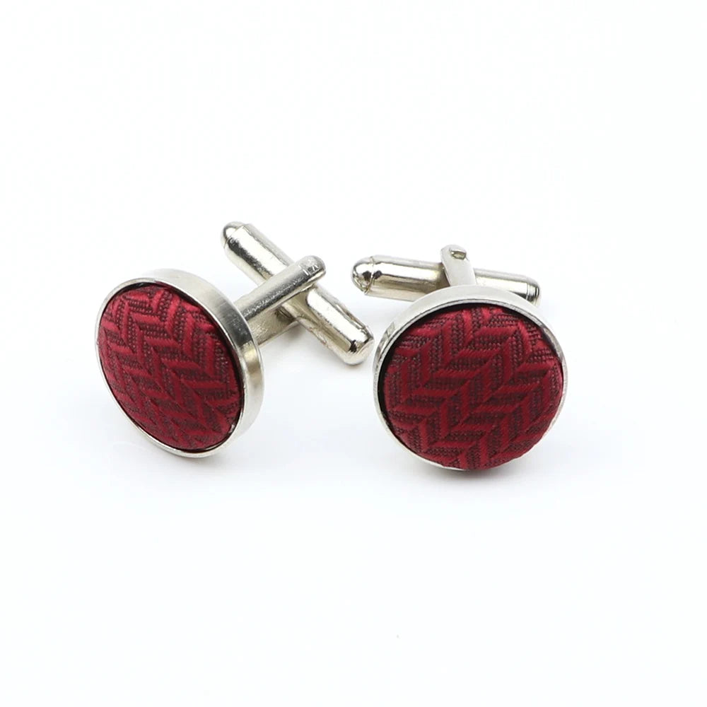 Boutons de manchette design à pois de haute qualité pour hommes, noir, rouge, mode, accessoires de chemise, ronds, neufs, bijoux, cadeau, vente en gros