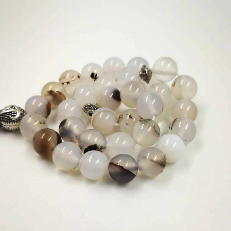 Natural agates stone Tasbih 33 66 99beads Islamic Luxurious rosary men Muslim misbaha gemstone prayer beads bracelets Eid gift