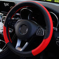 Universal Car Steering Wheel Cover For 37-38cm Steer Wheel Faux Leather Breathable Car Wheel Cover Interior Auto Accessories
