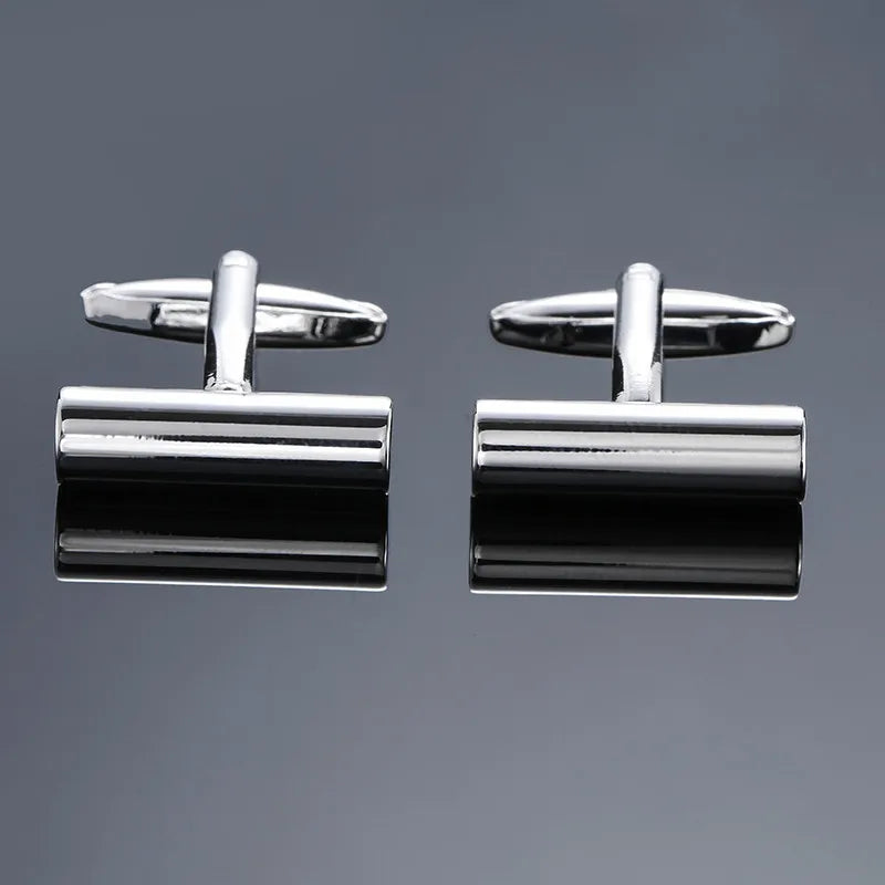 XKZM Nouvelle marque de bijoux de luxe Boutons de manchette carrés gravés au laser en métal Boutons de manchette pour chemises d'hommes Livraison directe