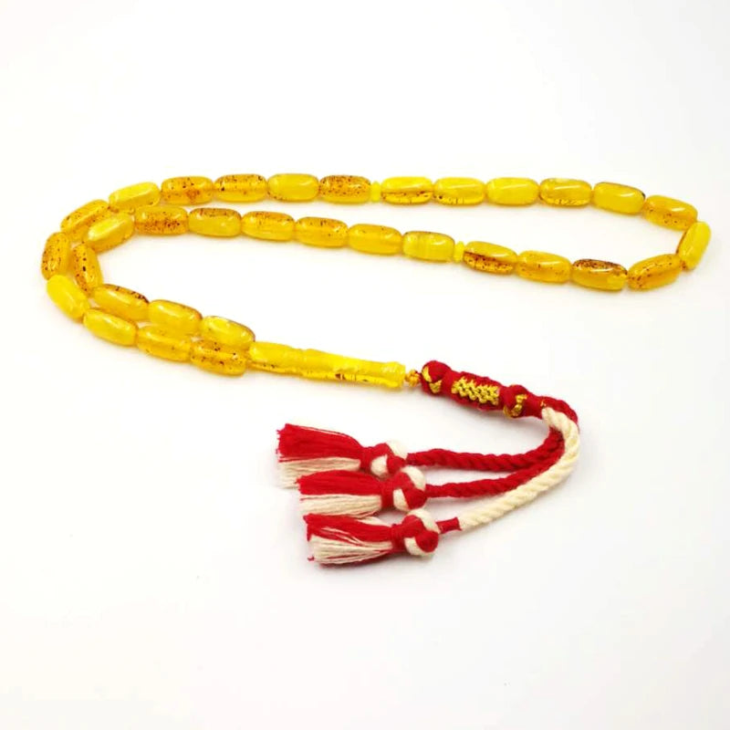 Tasbih Ramadan kareem Ambers Color Man's Rosary Muslim Luxurious bracelet Gift for eid Tesbih 33 Beads Misbaha Islam bracelet
