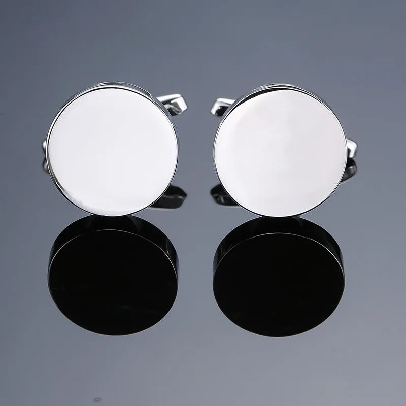 XKZM Nouvelle marque de bijoux de luxe Boutons de manchette carrés gravés au laser en métal Boutons de manchette pour chemises d'hommes Livraison directe