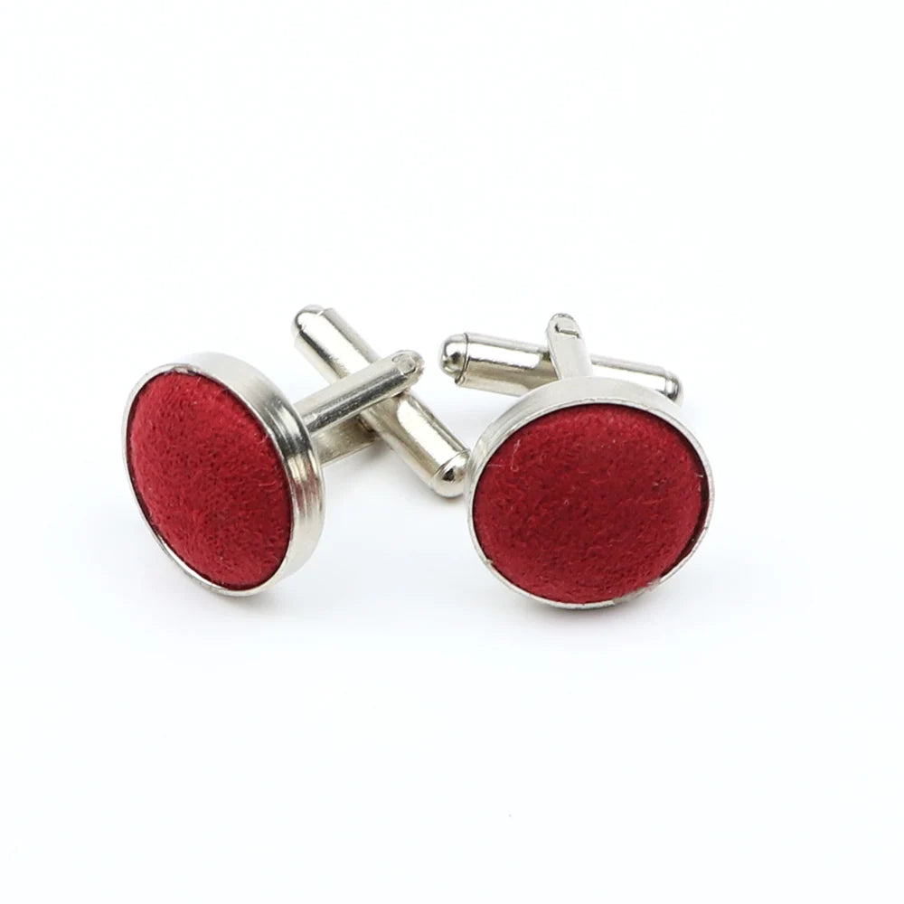Boutons de manchette design à pois de haute qualité pour hommes, noir, rouge, mode, accessoires de chemise, ronds, neufs, bijoux, cadeau, vente en gros