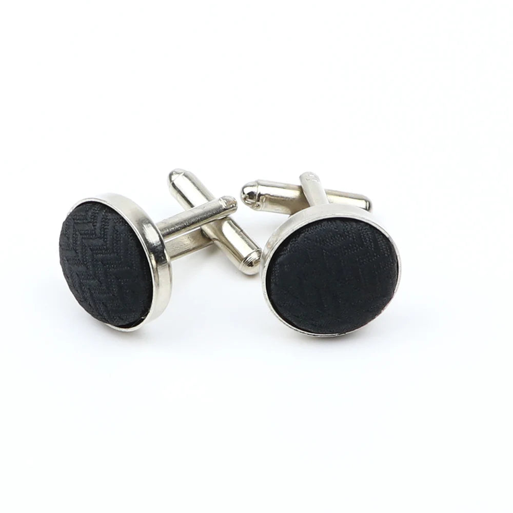 Boutons de manchette design à pois de haute qualité pour hommes, noir, rouge, mode, accessoires de chemise, ronds, neufs, bijoux, cadeau, vente en gros