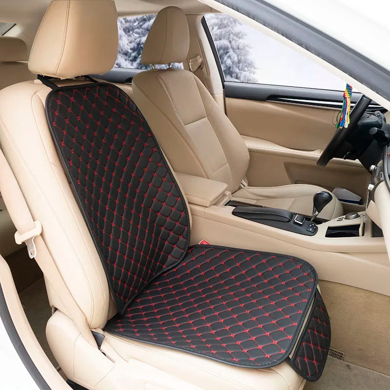 Housses de siège de voiture en cuir, protection de siège avant/arrière toutes saisons, coussin de siège de voiture, tapis, accessoires intérieurs automobiles universels