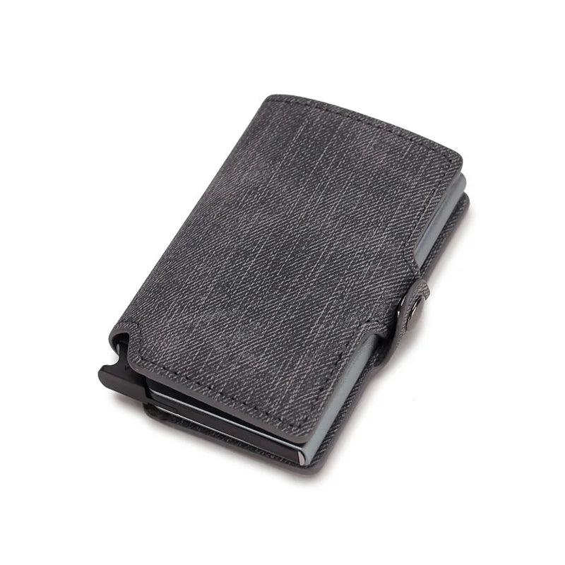 Porte-cartes en cuir RFID pour femmes, couleur unie, vintage, court, avec fermoir, pour dames et jeunes filles, rose, pochette