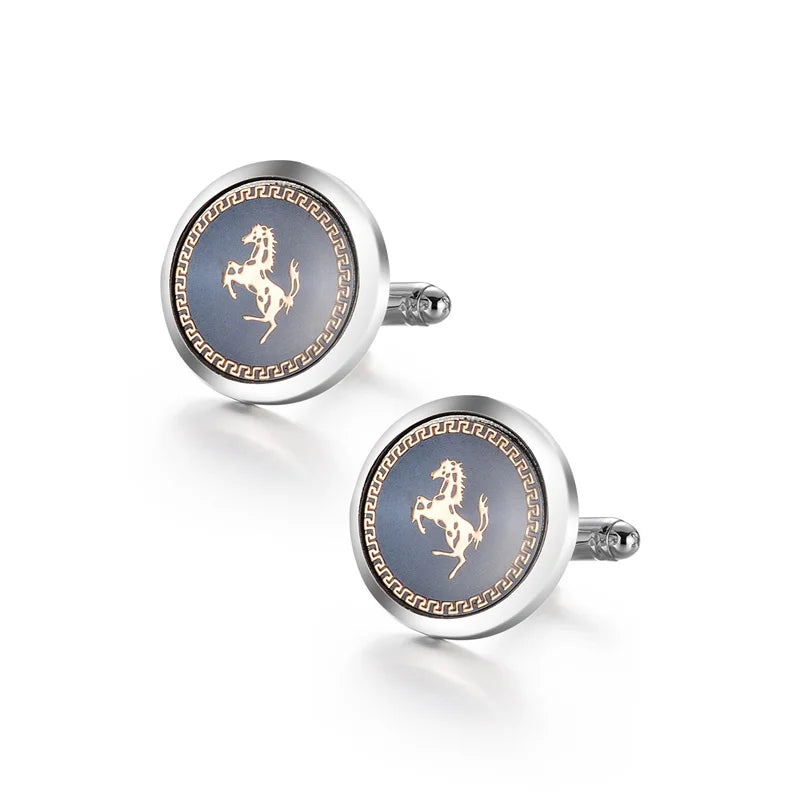 Boutons de manchette homme en cuivre pour hommes de luxe, cadeaux d'invités de mariage, bijoux de mode ronds carrés, boutons de manchette et pince à cravate pour hommes