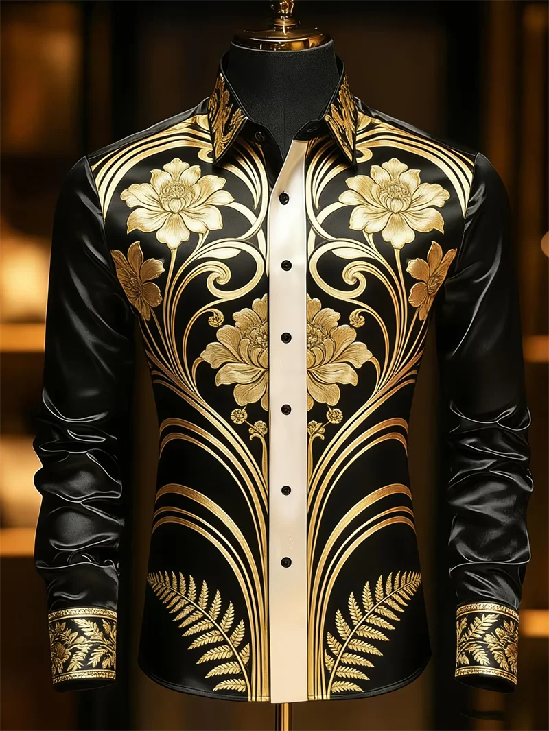 Nouveau t-shirt à manches longues pour homme avec imprimé plumes 3D, imprimé mode et luxueux, haut confortable et doux