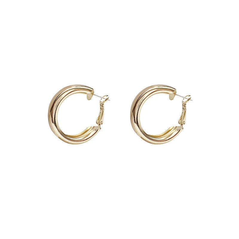 LATS Grand ensemble de boucles d'oreilles créoles bohèmes pour femmes, couleur or, style bohème, vintage, perle, boucles d'oreilles carrées, clous d'oreilles cœur en zircon, bijoux