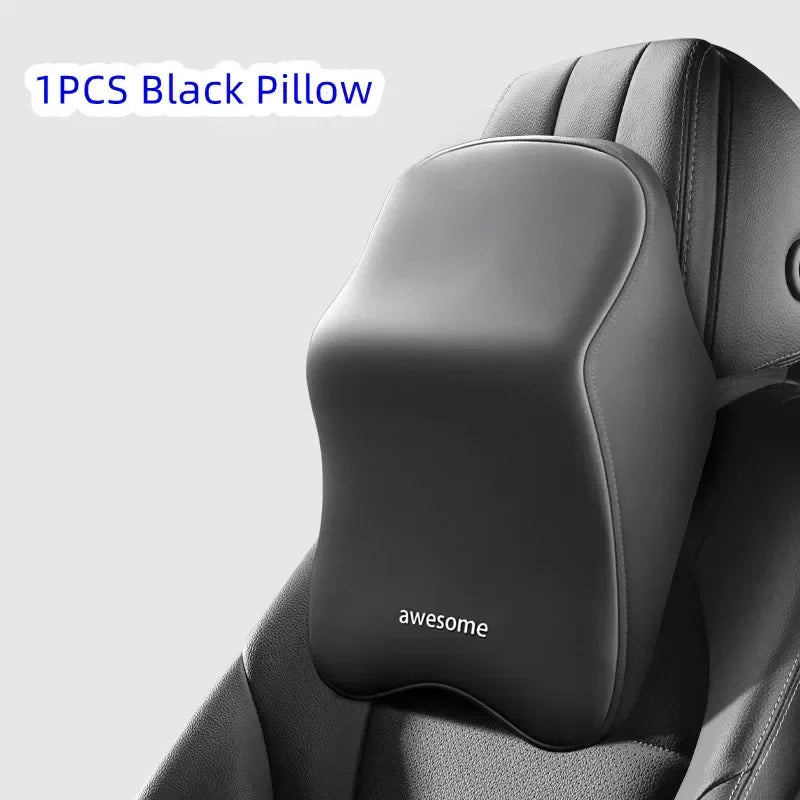 Oreiller de nuque et support lombaire pour voiture en mousse à mémoire de forme, coussin universel doux pour la nuque, accessoires de voiture
