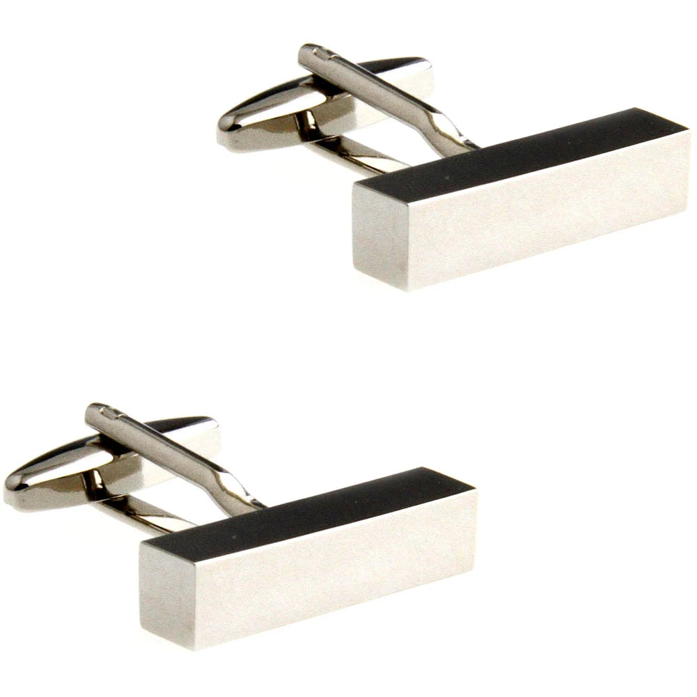 4 styles TZG Boutons de manchette en acier inoxydable pour hommes, liens de manchette cuboïde, cylindre, 1 paire