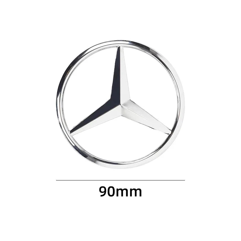 ملصق شارة صندوق السيارة الخلفي من مادة ABS مقاس 9 سم لسيارة مرسيدس بنز S320 W164 W203 W204 W168 C180 E320 A200 CLA CLK CLS ML