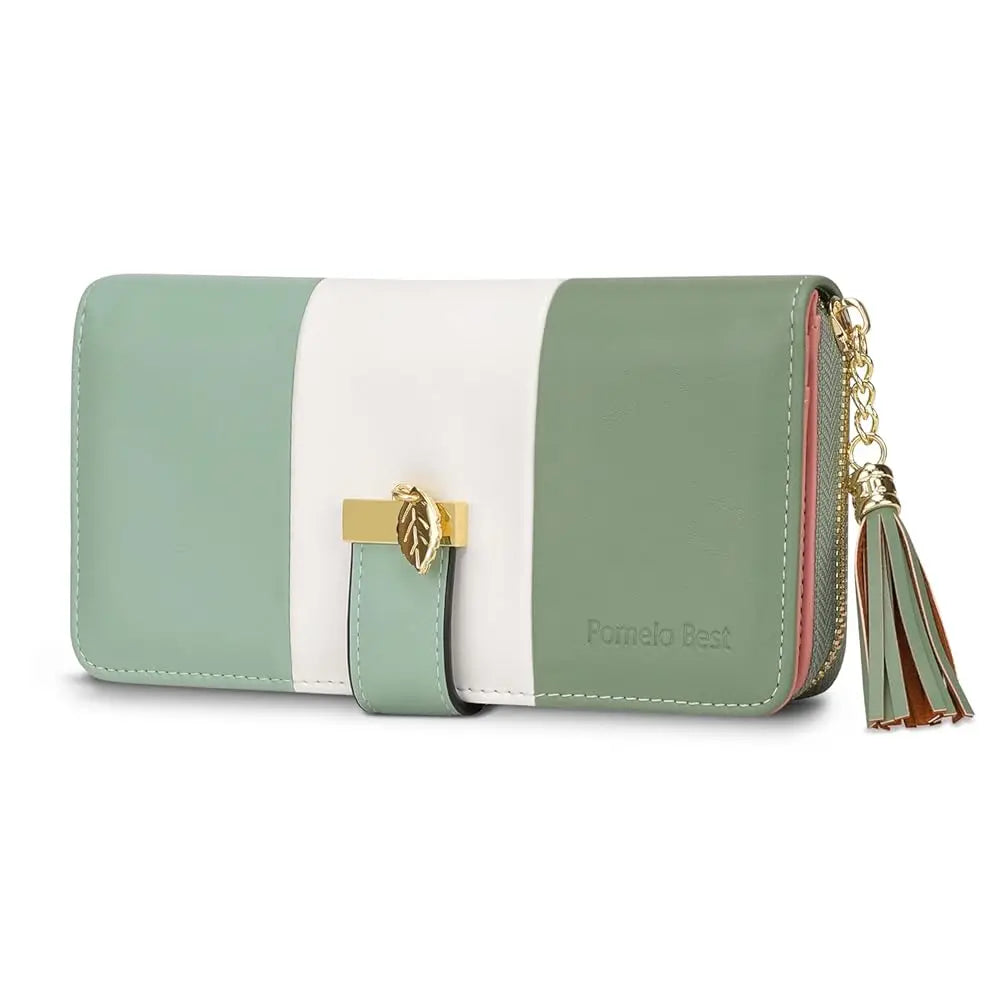 Portefeuilles zippés tendance dernier modèle, grands sacs à main pour femmes, porte-monnaie, portefeuille en cuir PU à 9 emplacements pour cartes