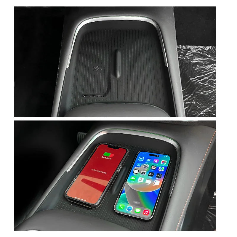 For Deepal S07 S7 2023 2024 2025 Car Center Control Wireless Charging Silicone Panel Silicone Anti-slip Mat Interior Accessories