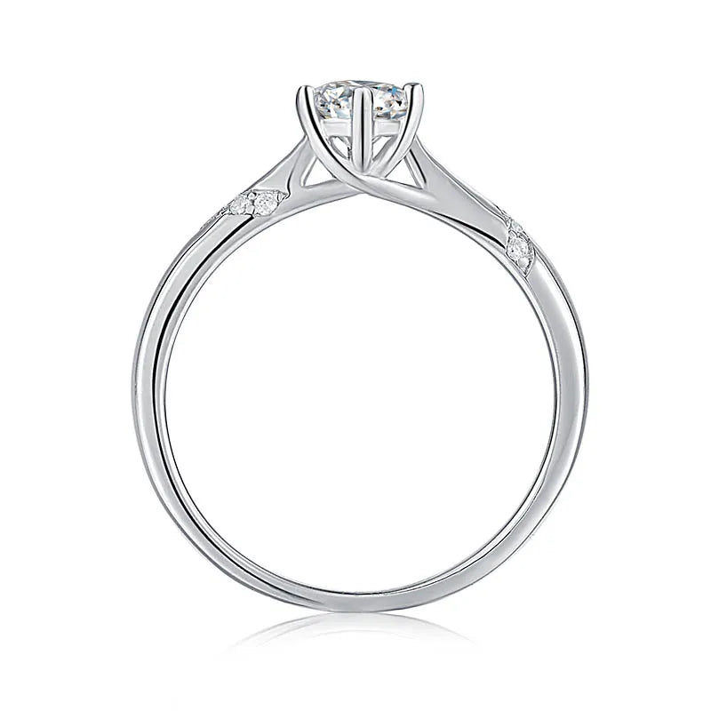 Gica Gema Bagues en diamant moissanite 1 à 3 carats pour femmes, bijoux fins en argent sterling 925, fiançailles, mariage, femme, Anillo