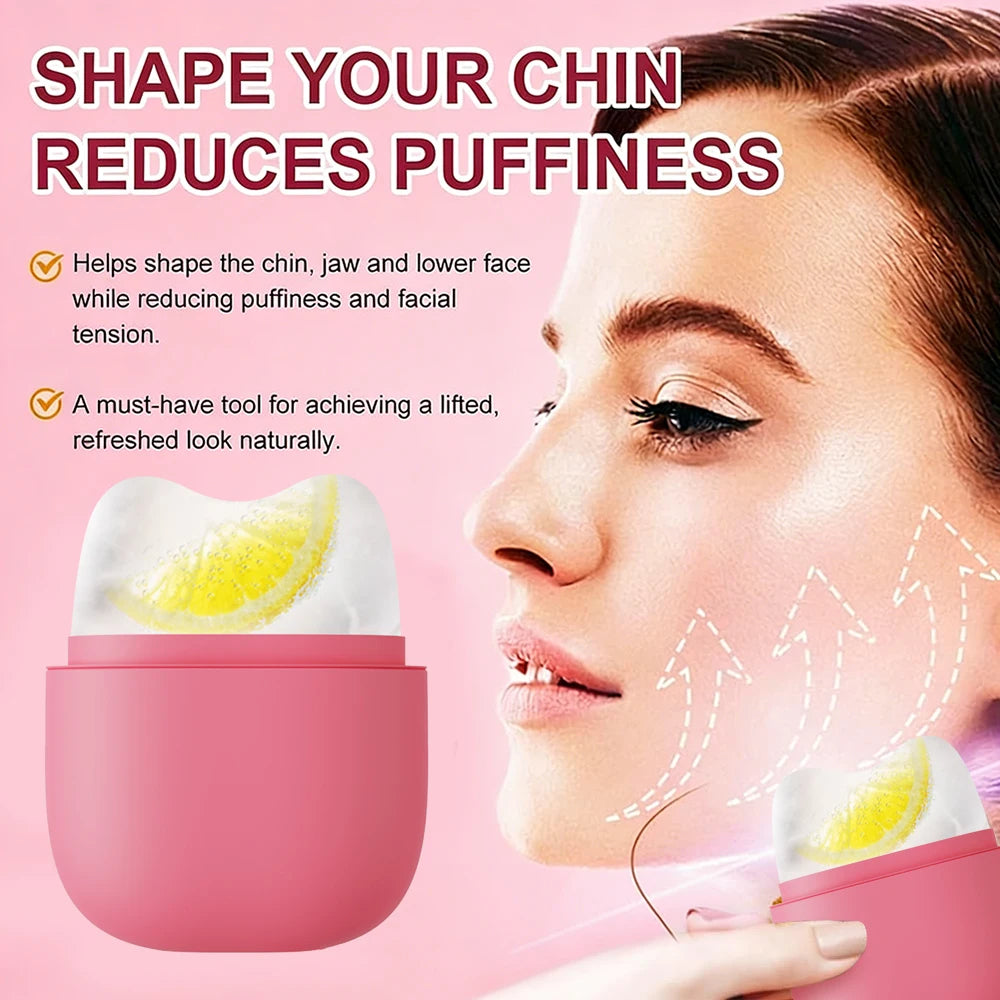 Rouleau de glace pour le visage et les yeux, moule à glace en silicone pour massage du visage, soulagement des poches, masseur facial, outils de soin de la peau, été
