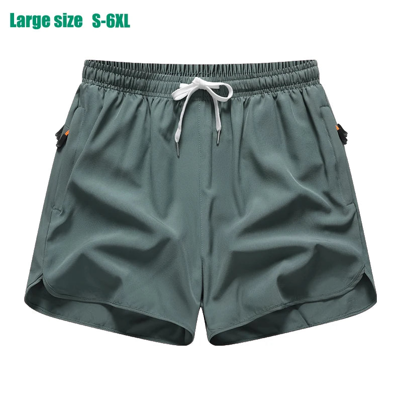 Summer New High Quality Men's 3/4 Shorts Thin Comfortable Breathable Sweat-absorbing Quick Drying Sports Fitness Shorts