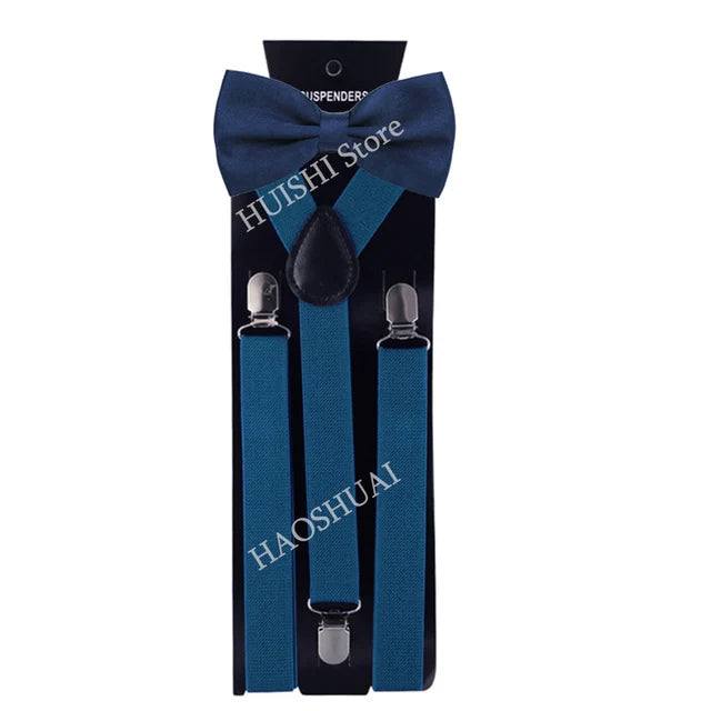 Ensemble Bretelles et Nœud Papillon en Promotion pour Hommes Femmes Garçons Fête Mariage – Bretelles Y-Back Chemise Nœud Papillon Papillon Accessoires de Costume Cadeau