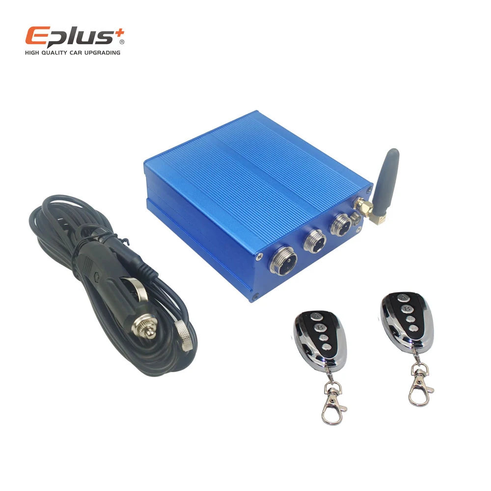 EPLUS Kit Électrique de Valve d'Échappement Universel pour Voiture, Mode Multi-angle 51 63 76MM, Télécommande et Boîtier de Contrôle