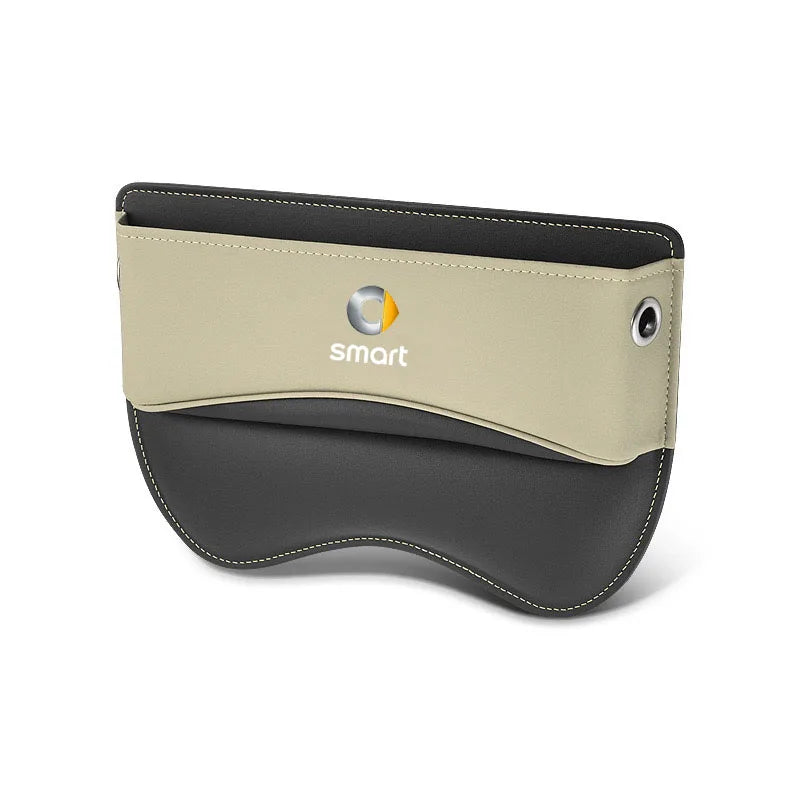 Vide-poche latéral pour siège de voiture, organisateur de remplissage d'espace de siège de voiture, boîte en cuir pour SMART Fortwo Forfour 453 451 450 Accessoires automobiles