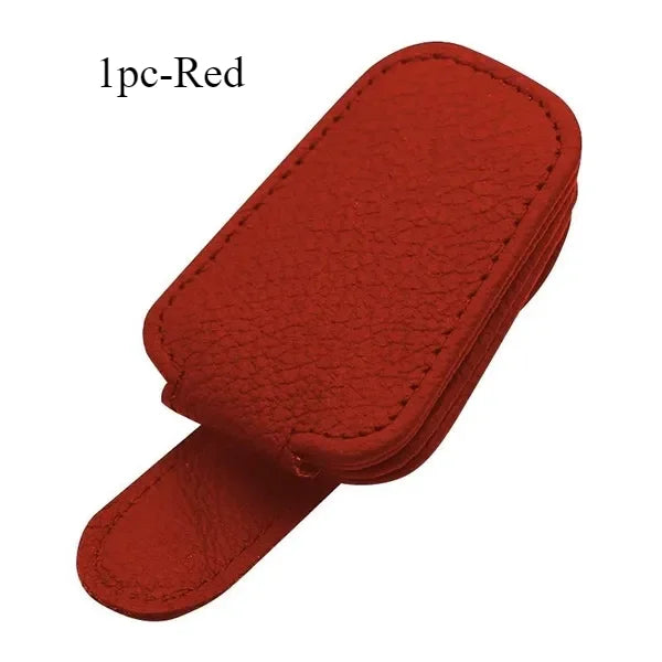 Étui à lunettes de pare-soleil de voiture Support de clip de lunettes de soleil Clip de carte de ticket Clip portable multifonction Accessoires intérieurs de voiture