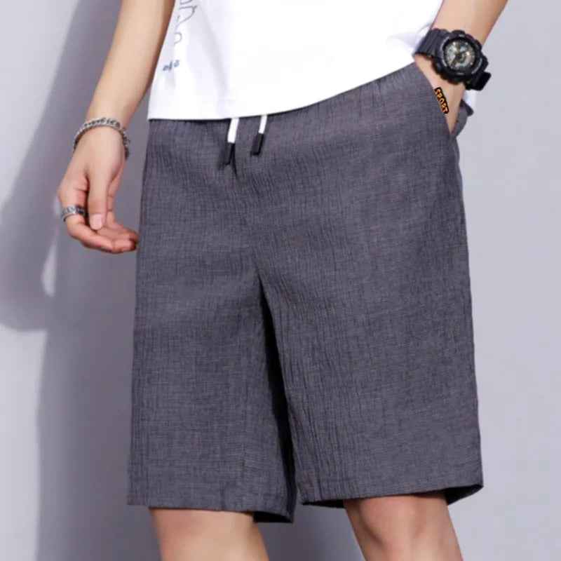 Shorts d'été décontractés grande taille pour hommes, pantalon de plage, sport, course, short droit, pantalon de survêtement fin, short décontracté ample