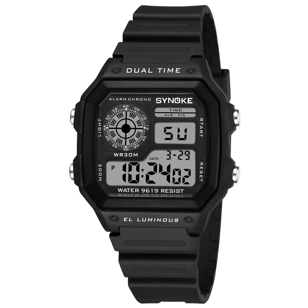 SYNOKE Montres Digitales Militaires Hommes Sports Lumineuses Chronographe Étanche Montres-Bracelets Électroniques Hommes Relogio Masculino