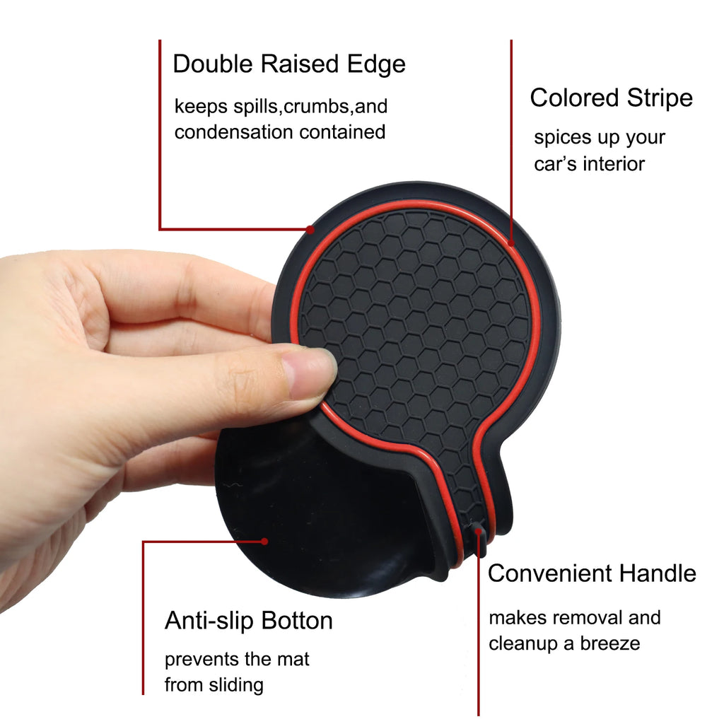 Car Cup Holder Waterproof Anti Slip Insert Coasters Pads Interior Accessories Durable Car Coaster For Toyota Camry 2018-2021