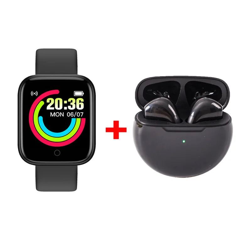 Montre connectée D20 Smart Watch Sport Fitness Tracker Podomètre Smartwatch pour Hommes Femmes Montre-bracelet numérique Y68 Pro6 Cadeau