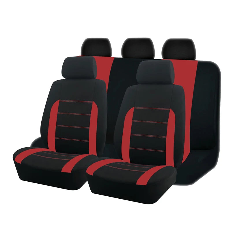 AUTO PLUS Housses de siège de voiture Taille universelle Adaptées à la plupart des voitures, SUV, camions, camionnettes Accessoires de voiture Housses de siège intérieures pour voiture Ensemble complet