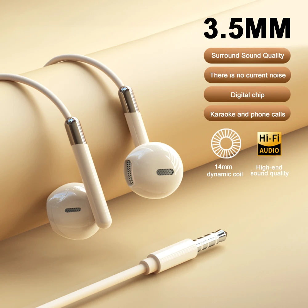 Écouteurs filaires Type C Son surround stéréo HiFi Écouteurs 3,5 mm Casque de musique USB C pour Samsung Galaxy S24 S23 S22 iPhone 16