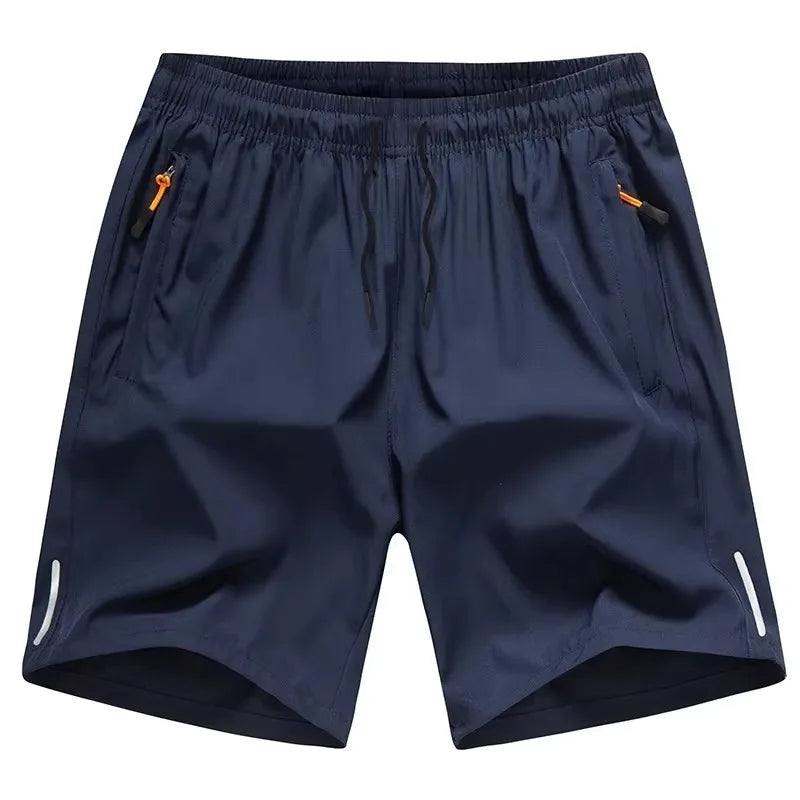 Sports Shorts Man Summer Ice Silk Beach Pants Casual Loose Thin Basketball Running Gym Clothing Shorts Sweat Wicking Hygroscopic