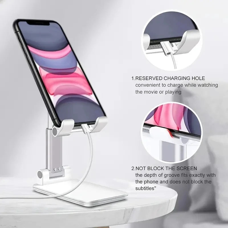 Support de téléphone portable de bureau pour iPhone iPad Xiaomi Support de tablette de bureau réglable Support universel de téléphone portable de table