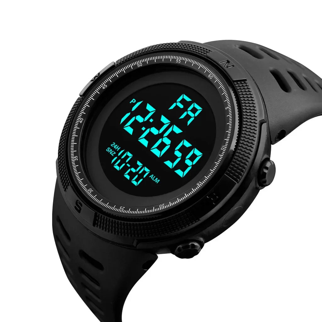 YIKAZE Y01 Montre-bracelet de sport militaire multifonction pour homme, montres numériques étanches, horloge électronique pour étudiant