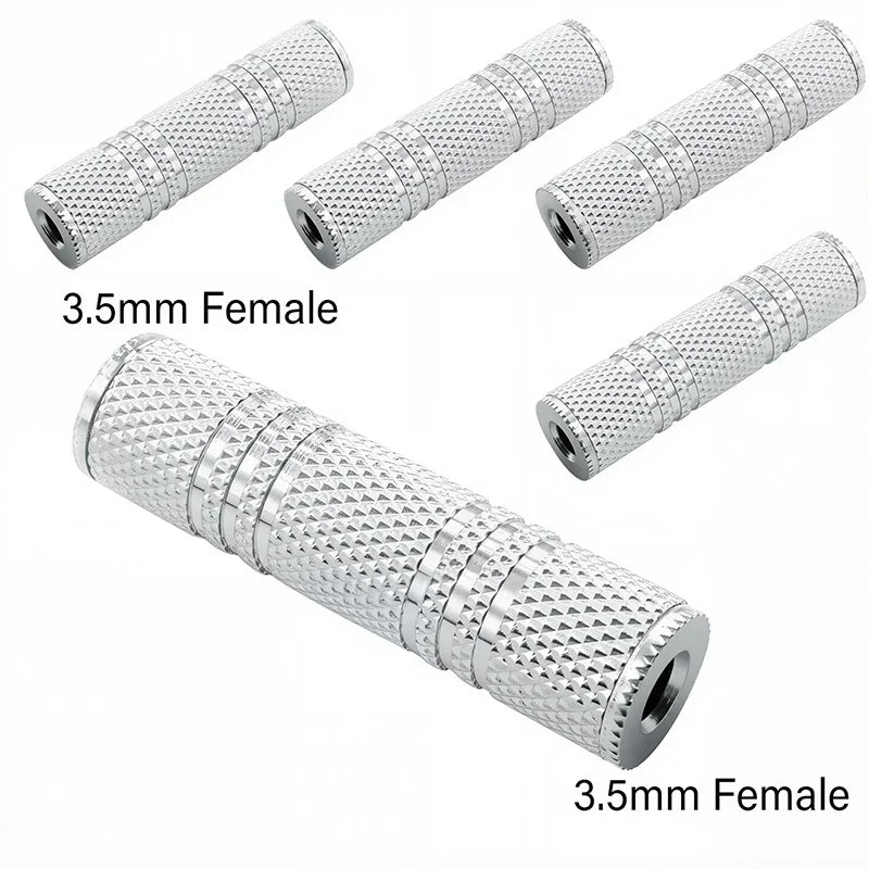 5 prises mono stéréo 3,5 mm 6,35 mm vers adaptateur de connecteur jack audio 3,5 mm 6,5 mm pour haut-parleur