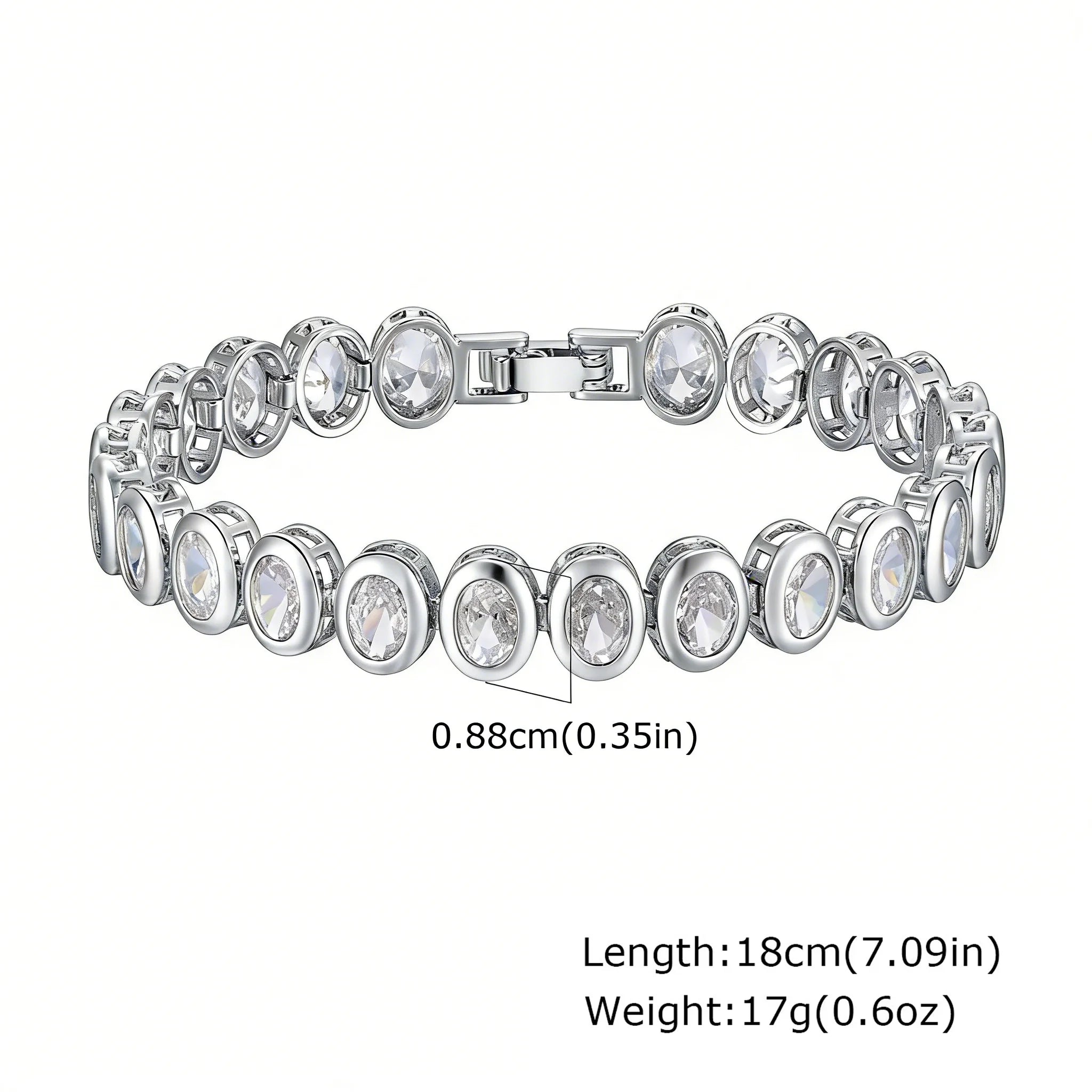 Bracelet chaîne trombone en or 14 carats plaqué oxyde de zirconium, bracelet de montre à maillons épais réglable et superposable pour femme et fille, idée cadeau